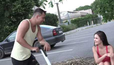 Cindy Shine Gets Sprayed With Cum After An Outdoor Urban Fuck